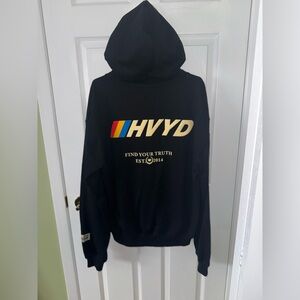 003 HVYD Race Terry Hoodie — Washed Black